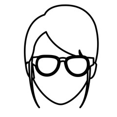 beautiful and young woman character vector illustration design