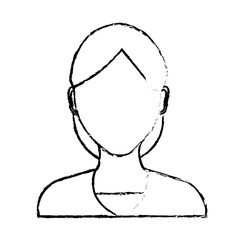 beautiful and young woman character vector illustration design