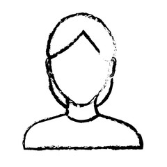 beautiful and young woman character vector illustration design