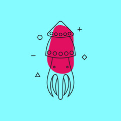 Line Squid © tomozina1