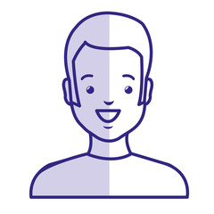 young man avatar character vector illustration design