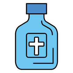 Obraz premium medicine bottle isolated icon vector illustration design