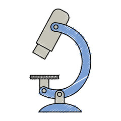 microscope laboratory isolated icon vector illustration design