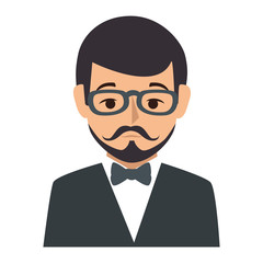 businessman worker isolated icon vector illustration design