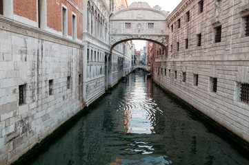 Fototapeta na wymiar Bridge of Sighs, Venice, Italy.