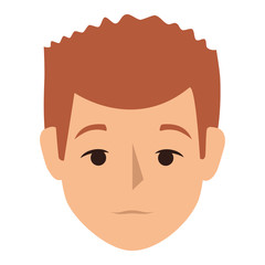 young man avatar character vector illustration design