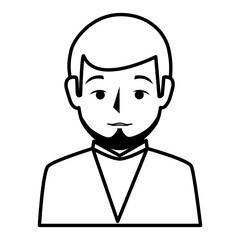 businessman worker isolated icon vector illustration design