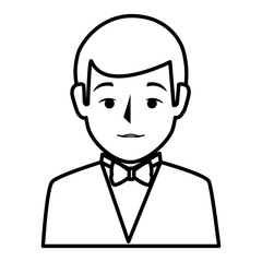 businessman worker isolated icon vector illustration design