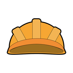 helmet industrial security icon image vector illustration design 