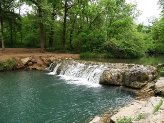 “Little Niagara” falls, Chickasaw National Recreation Area in Sulphur, Oklahoma The Little...
