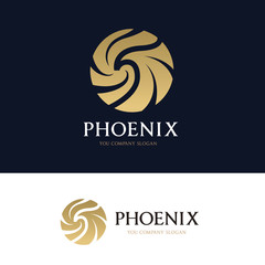 Eagle logo, Pheonix logo, bird logo, vector logo template.