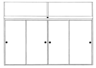 漫画風ペン画イラスト　和室