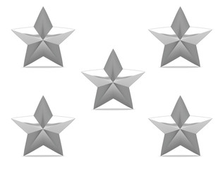 Obraz premium Christmas Star isolated on white Background. 3D illustration