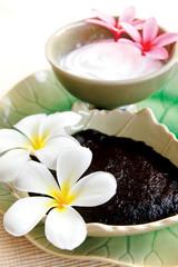 Thai spa herbal and oil with thai flower