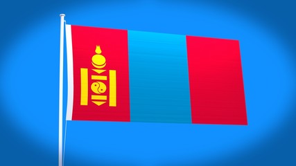 the national flag of Mongolia