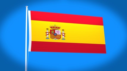 the national flag of Spain
