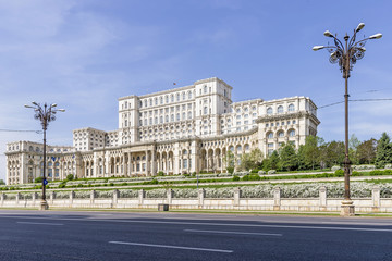 Fototapeta na wymiar Palace of the Parliament, Bucharest, Romania