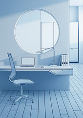 work place in the modern office