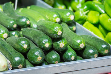 Zucchinis at a Market