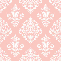 Classic seamless vector white pattern. Traditional orient ornament. Classic vintage background