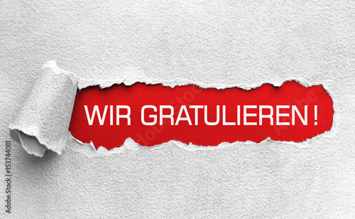 &quot;Wir gratulieren!&quot; Stockfotos und lizenzfreie Bilder auf Fotolia.com