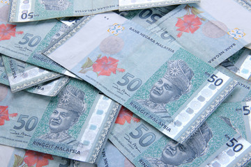 Fifty Ringgit Malaysia top view