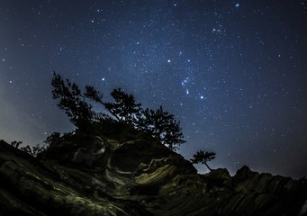 横須賀市荒崎海岸星空