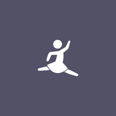 Fototapeta na wymiar simple dancer icon