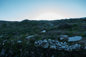 Hills and rocks in Tinos