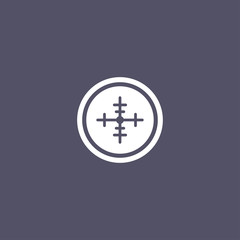crosshair icon. army sign