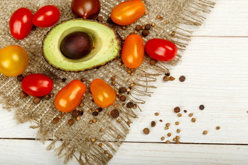 Small Colorful Heirloom Cherry Tomatoes
