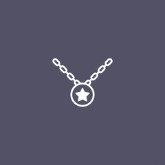 Fototapeta na wymiar army Necklace icon