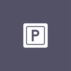 simple parking icon