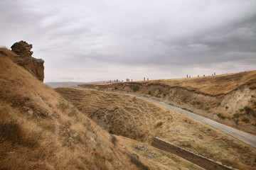 Nature around Diri Baba Mausoleum in Maraza Gobustan, Azerbaijan