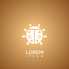  Ladybug icon. animal sign