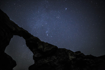 城ケ島馬の背洞門星空
