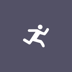 Fototapeta na wymiar simple running icon