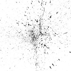 Black Drops of Ink or Paint messy Background