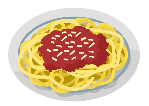 spaghetti pasta plate