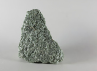 Jade mineral stone, isolated on white background