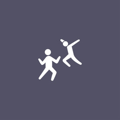 two man fighting icon