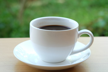 Coffee in cup.