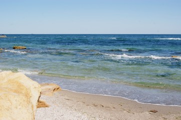 Stones on the beach, rocks, summer