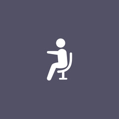 man sitting icon