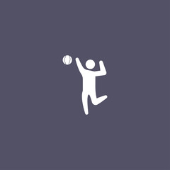 man playing volleyball icon