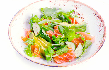 Fresh salmon salad