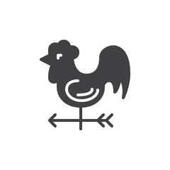 Vane icon vector, filled flat sign, solid pictogram isolated on white. Symbol, logo illustration. Pixel perfect