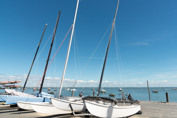 Fototapeta premium BASSIN D'ARCACHON, base nautique