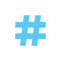 music sharp sign, hashtag icon vector, solid logo illustration, colorful pictogram isolated on white