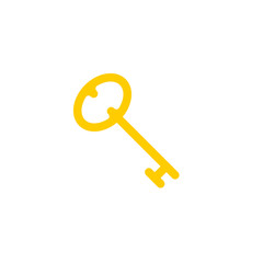 Key icon vector, privacy solid logo illustration, colorful pictogram isolated on white